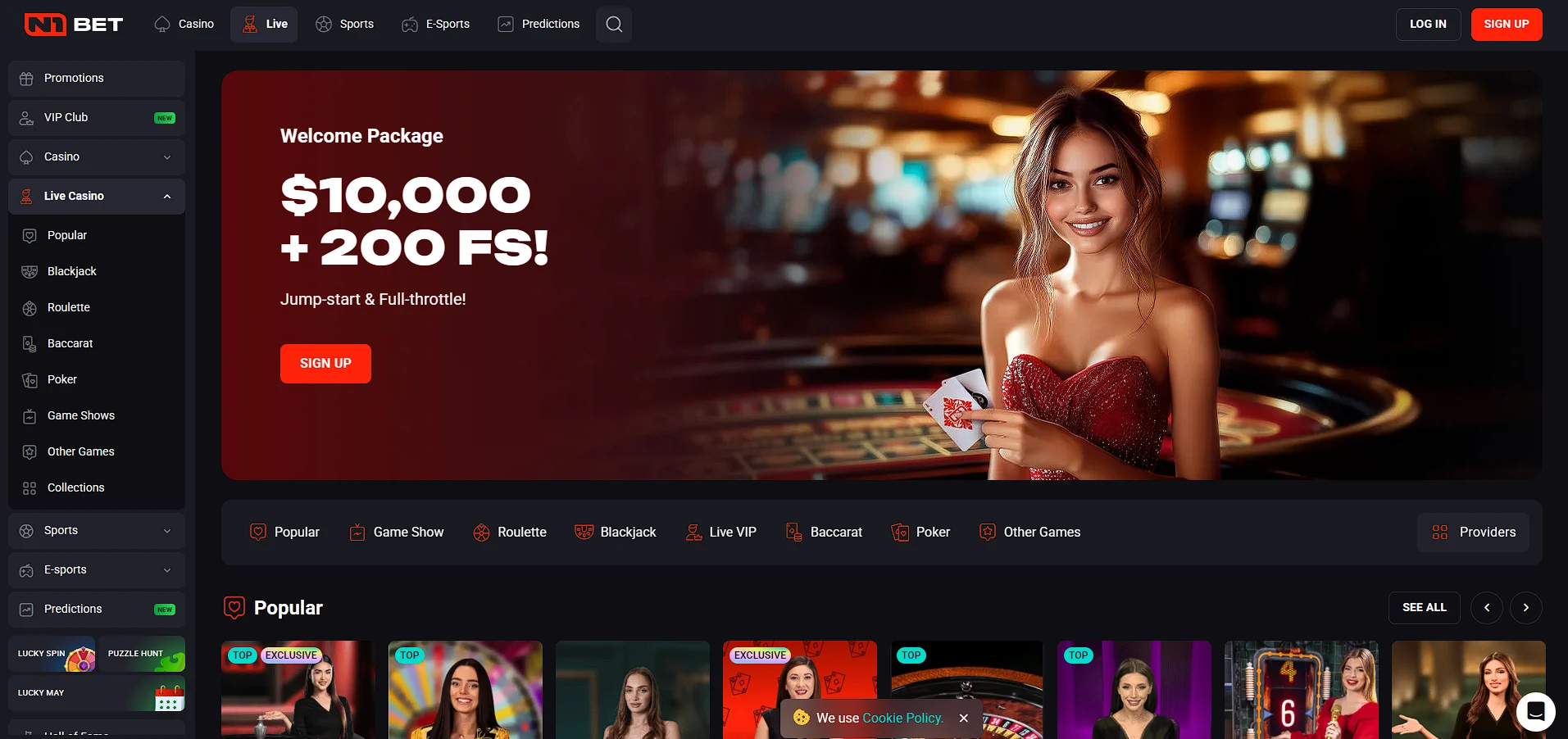 N1bet main